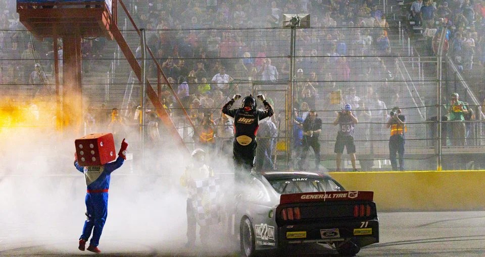 Taylor Gray hits jackpot with dominant victory at The Bullring at Las ...